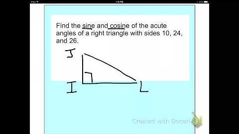 Relationships of Sine and Cosine of Complementary Angles