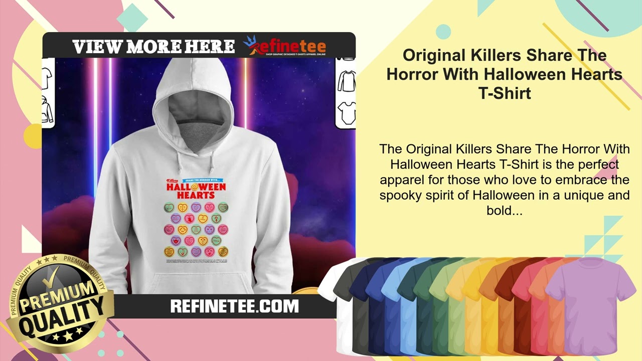 Original Killers Share The Horror With Halloween Hearts T-Shirt