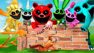 Podrá TODOS LOS SMILING CRITTERS entrar en mi FORTALEZA?! (Garry's Mod Sandbox)