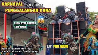 BERGETAR ⁉️, SJP Audio bikin atap RONTOK  |Karnaval Urek-urek| Jeru (Panjer) Turen galang dana