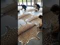 Amazing Leopard Epoxy Flooring Transformation on Plain Concrete ✨ #satisfying #diy #architecture