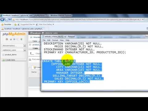 SQL Complete Tutorial - CREATE and INSERT columns under the table name - Chapter 4