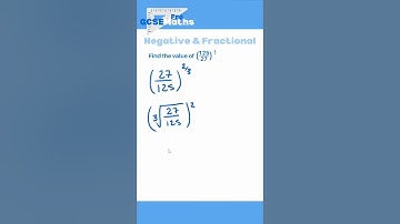 Negative & Fractional Indices #maths #gcse #indices #negativeindices #powers #indexlaws #fractions