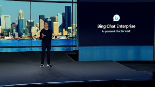 bing chat enterprise: yusuf mehdi at microsoft inspire 2023