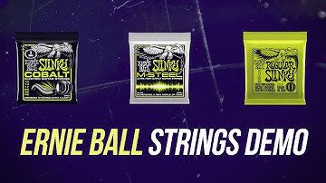 Ernie Ball Electric Guitar Strings Comparison - The Ultimate Strings Demo!