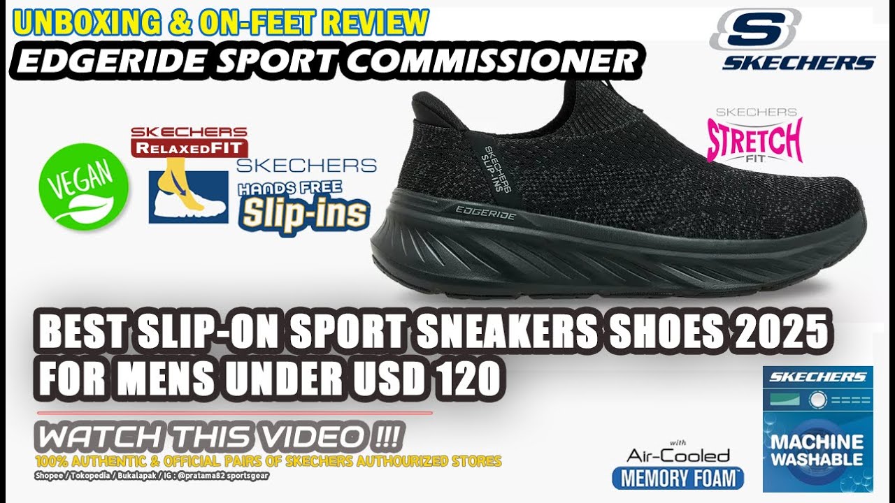Unboxing & review on feet SKECHERS RF SLIP-INS EDGERIDE 