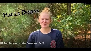 ASAR Teen Ambassador Hailea Downs tours BART