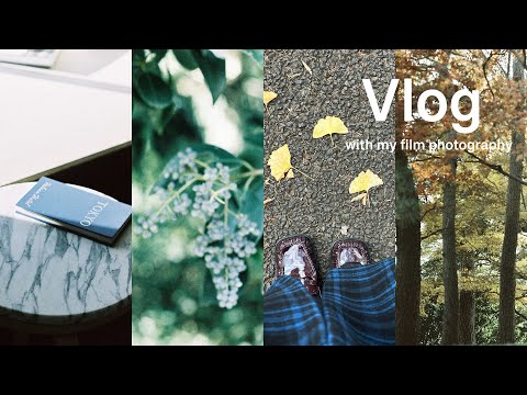[VLOG with film]カメラ好き社会人女子の休日/相棒(📷)を持って新宿御苑を散歩🚶/ 低彩度で儚い写真たち/ 間に合った紅葉🍁in 2022 / 近くのお洒落ショップも発見👀