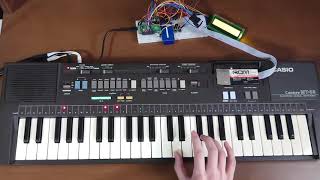 レトロなカシオトーンで「強風オールバック - Yukopi」を演奏 (ROM