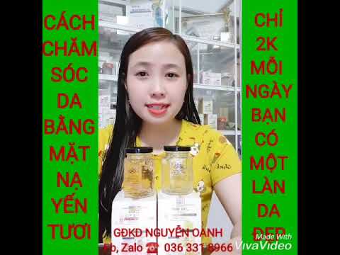 Cách chăm sóc da bằng mặt nạ yến tươi collagen