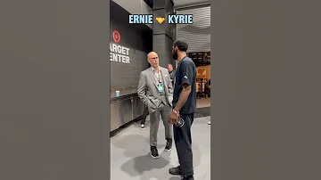 Ernie Johnson & Kyrie Irving chopping it up 🤝