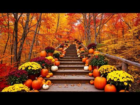 Beautiful Autumn Scenery Soothing Autumn Music For Relax Stress Anxiety Relief Calm Nervous