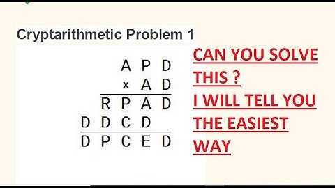 Cryptarithmetic multiplication problem | Cryptarithmethic problems elitmus | cryptarithmetic tricks