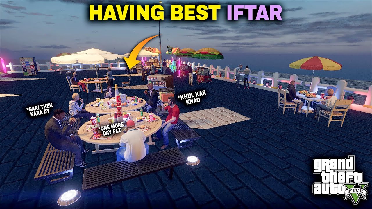 We're Having Our BEST IFTAR Party in Village   - Family Trip [part 04]  - GTA 5 Mods