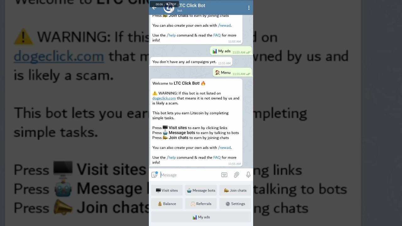 HOW TO CARRY OUT TASKS ON LTC CLICK BOT