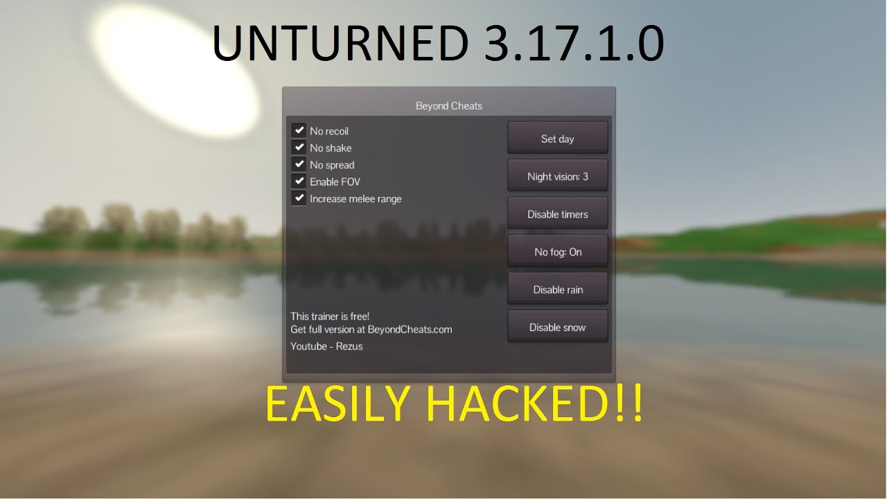 UNTURNED 3.17.1.0 HACKS [BeyondCheats]Easu]Esp,NoRecoil ... - 1280 x 720 jpeg 68kB
