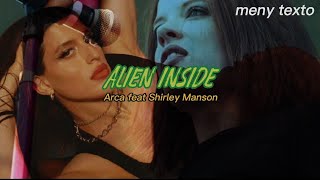 Arca - Alien Inside (lyrics//letra)