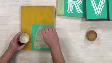 Chalk Couture How To Use "Harvest Signpost" Chalk Transfer Silkscreen Mesh