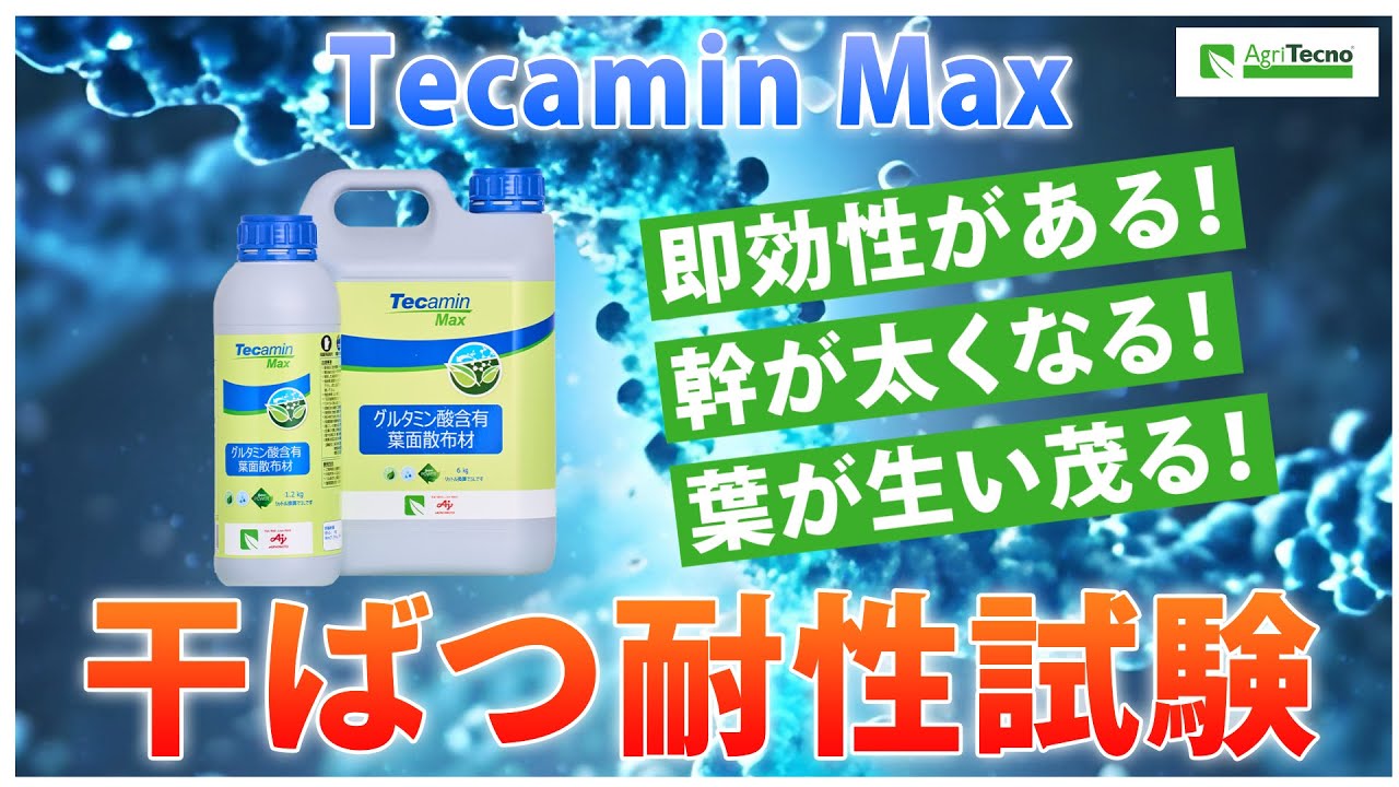 雨が降らない時期でも安心。干ばつ耐性のある丈夫な植物を育てたいなら"TecaminMaxテカミンマックス" - YouTube