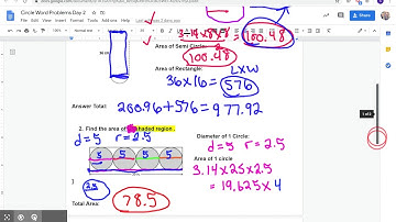 April 28th Circle Word Problems Day 2