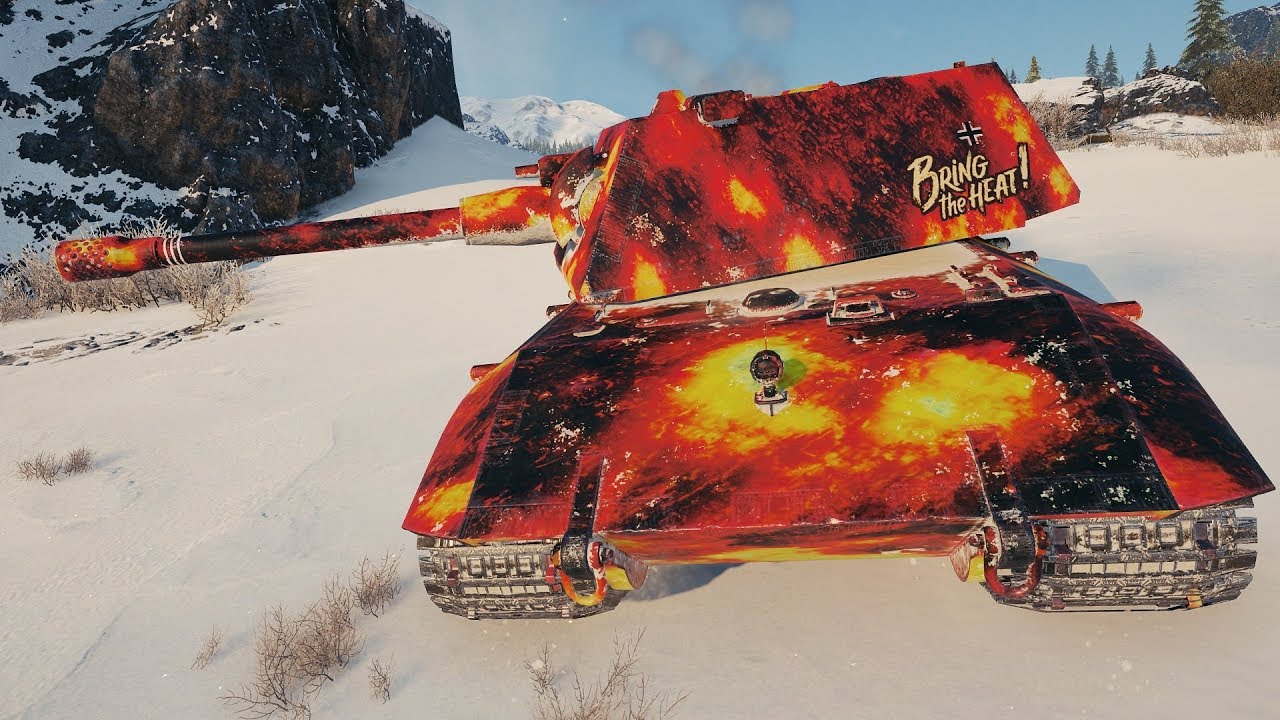 world of tanks replays jingles WoT E 100 (skin) 9642 DMG - Glacier