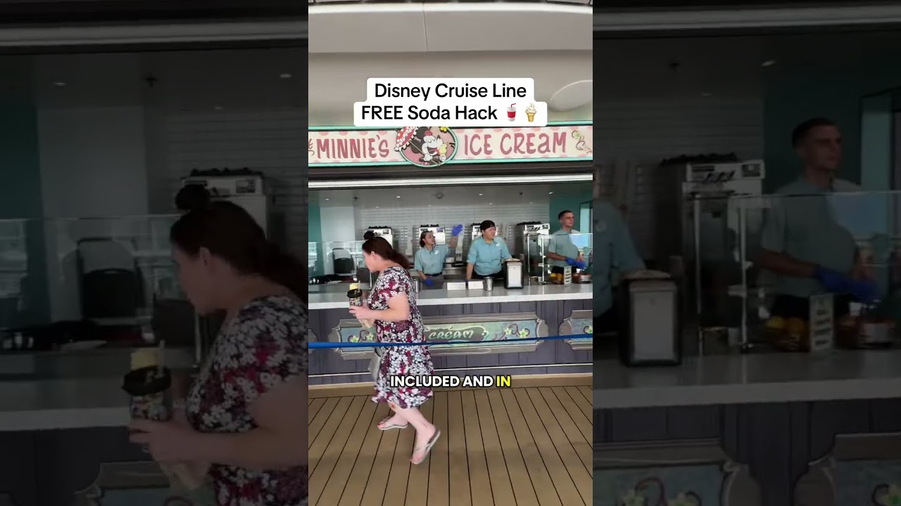 FREE soda on Disney Cruise Line AND a DIY ice cream float?! 🥤🍦🚢 Both are included in your cruise