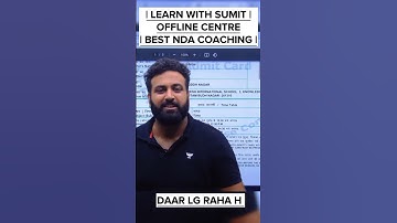 Paper Se Dar Lagta Hai To Jarur Dekhe | Best NDA Coaching In Delhi | Learn With Sumit #nda #shorts