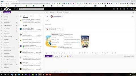 Emailing File Attachments in Outlook on the Web