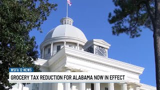 Grocery tax reduction for Alabama now in effect