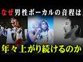 最近の男性ボーカルの音程はどのくらい高くなったのか検証した #ゆっくり解説