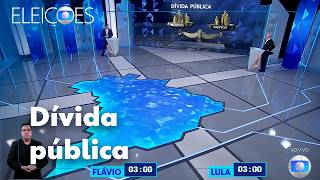Globo Debate: Flávio Bolsonaro asks Lula about public debt and interest rates