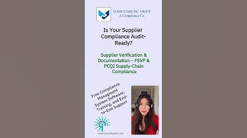 Is Your Supplier Compliance Audit Ready?