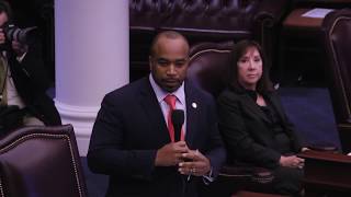 Sen. Bobby Powell Debates against Guns in Schools
