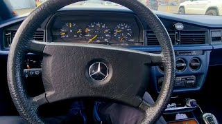 ОРИГИНАЛЬНЫЙ ЖИВОЙ MERCEDES Mercedes-Benz 190 (W201) с удовольствием посмотрю 1988 год.