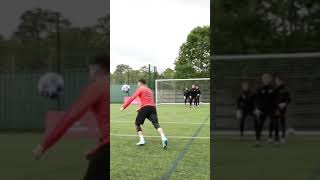Half Volley Vs 3 Keepers! 🎯🤯 #Shorts