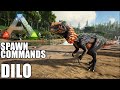 Ark DILOPHOSAUR spawn commands