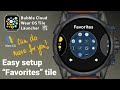 [v9.79] New Wear OS tile for favorite apps and notification icons in Bubble Cloud Mini-Launcher