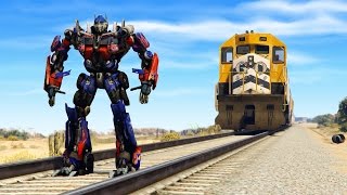 CAN OPTIMUS PRIME STOP THE TRAIN IN GTA 5?