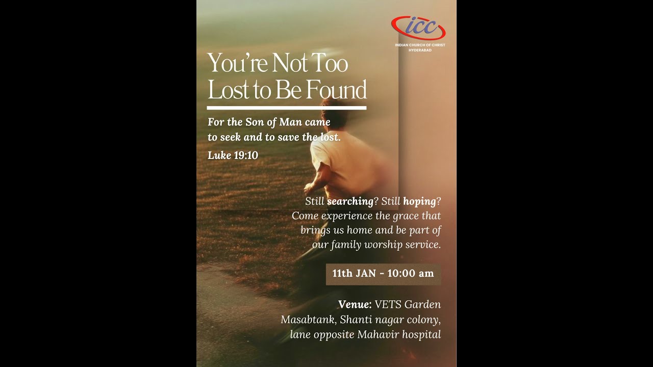 Live streaming of INDIAN CHURCH OF CHRIST HYDERABAD