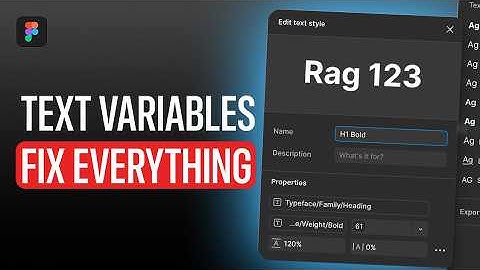 Text Variables EASY tutorial in Figma