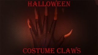 How to Make Cheap & Easy Claws // Halloween Costume Nails Tutorial