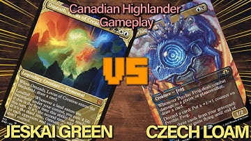 WHATS THE BEST 4 COLOR DECK IN HIGHLANDER??? || Candian Highlander || Jeskai Green vs Czech Loam