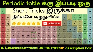 easy tricks to remember periodic table in tamil|simple tricks to remember s block| p block elements