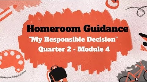 HOMEROOM GUIDANCE PROGRAM VIDEO LESSON