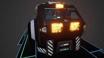 SciFi Heavy Transport v1.1 UE4 Marketplace