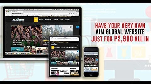 AIM GLOBAL ONLINE MARKETING SYSTEM / WEBSITE - P2,900 PESOS ONLY ALL IN