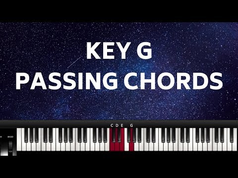 Key G Passing Chords Piano Tutorial