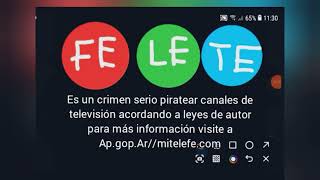Falso Pantalla Anti Piratería De Telefe En 1905 Latinoamérica