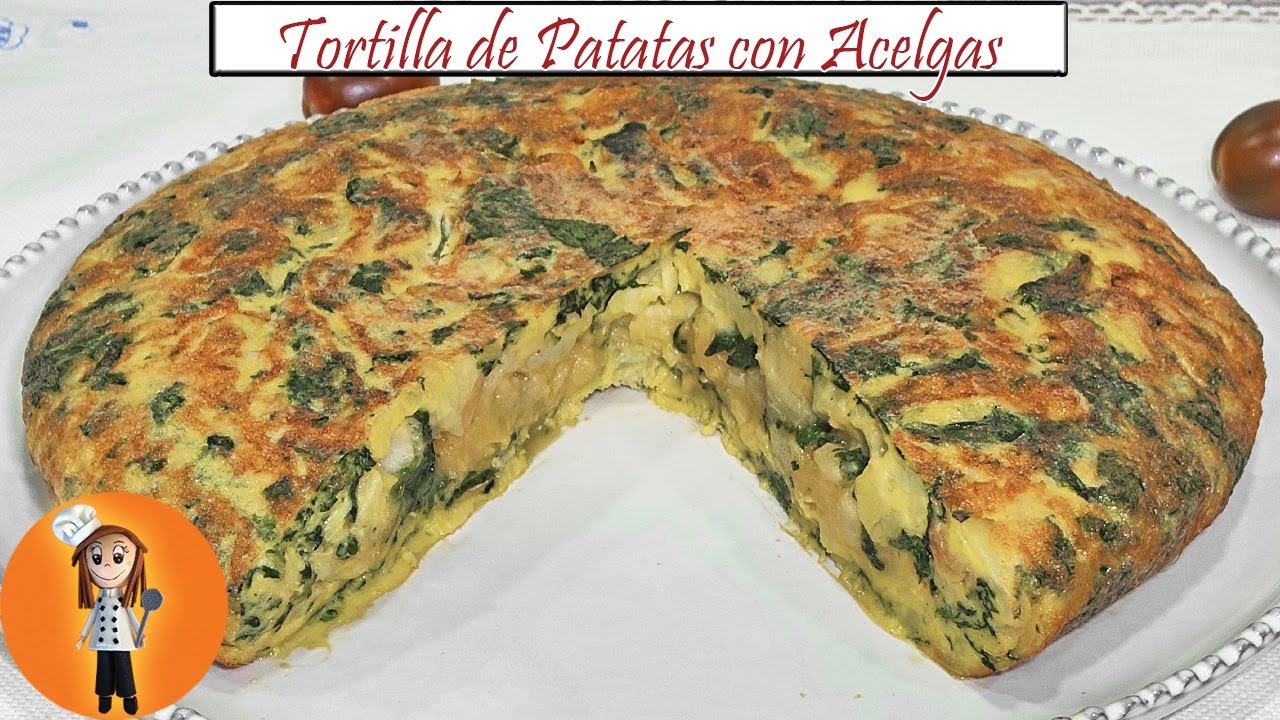 Tortilla de Patatas con Acelgas | Receta de Cocina en Familia