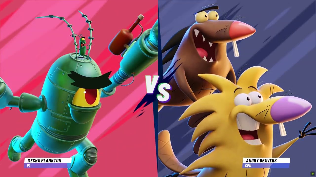 Nickelodeon All-Star Brawl 2 (PC) Arcade as Mecha Plankton
